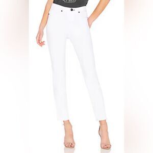 Women’s Rag & Bone cigarette jeans high rise straight leg white size 27